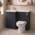 Delphi City 1100mm 2-Door L-Shaped Toilet and Basin Bathroom Furniture Combination Unit | Thumbnail Image