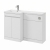 Delphi City 1100mm 2-Door L-Shaped Toilet and Basin Bathroom Furniture Combination Unit | Thumbnail Image