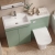Delphi City 1200mm 2-Door L-Shaped Toilet and Basin Bathroom Furniture Combination Unit | Thumbnail Image