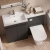 Delphi City 1200mm 2-Door L-Shaped Toilet and Basin Bathroom Furniture Combination Unit | Thumbnail Image