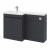Delphi City 1200mm 2-Door L-Shaped Toilet and Basin Bathroom Furniture Combination Unit | Thumbnail Image