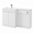 Delphi City 1200mm 2-Door L-Shaped Toilet and Basin Bathroom Furniture Combination Unit | Thumbnail Image
