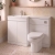 Delphi City 1200mm 2-Door L-Shaped Toilet and Basin Bathroom Furniture Combination Unit | Thumbnail Image