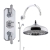 Delphi Windsor Chrome Triple Concealed Shower Set with Large Drencher Head and Slide Rail Kit | Thumbnail Image