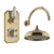 Delphi Windsor Brushed Brass Dual Concealed Shower Set with Large Drencher Head | Thumbnail Image