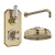 Delphi Windsor Brushed Brass Dual Concealed Shower Set with Fixed Head | Thumbnail Image