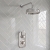 Delphi Windsor Chrome Dual Concealed Shower Set with Fixed Head | Thumbnail Image