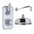 Delphi Windsor Chrome Dual Concealed Shower Set with Fixed Head | Thumbnail Image