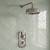 Delphi Windsor Brushed Pewter Dual Concealed Shower Set with Fixed Head | Thumbnail Image