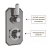 Delphi Windsor Brushed Pewter Dual Concealed Shower Set with Slide Rail Kit | Thumbnail Image