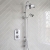 Delphi Windsor Chrome Dual Concealed Shower Set with Rigid Riser Kit | Thumbnail Image
