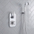 Delphi Windsor Chrome Dual Concealed Shower Set with Handset and Bracket | Thumbnail Image