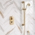Delphi Windsor Brushed Brass Dual Concealed Shower Set with Slide Rail Kit | Thumbnail Image