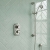 Delphi Windsor Brushed Pewter Dual Concealed Shower Set with Slide Rail Kit | Thumbnail Image