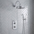 Delphi Windsor Chrome Dual Concealed Shower Set with Large Drencher Head and Handset | Thumbnail Image
