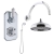 Delphi Windsor Chrome Dual Concealed Shower Set with Large Drencher Head and Handset | Thumbnail Image