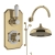 Delphi Windsor Brushed Brass Dual Concealed Shower Set with Large Drencher Head and Slide Rail Kit | Thumbnail Image