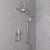 Delphi Windsor Chrome Dual Concealed Shower Set with Large Drencher Head and Slide Rail Kit | Thumbnail Image