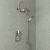 Delphi Windsor Brushed Pewter Dual Concealed Shower Set with Large Drencher Head and Slide Rail Kit | Thumbnail Image
