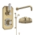 Delphi Windsor Brushed Brass Dual Concealed Shower Set with Fixed Head and Slide Rail Kit | Thumbnail Image