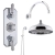 Delphi Windsor Chrome Triple Concealed Shower Set with Large Drencher Head and Handset | Thumbnail Image