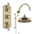 Delphi Windsor Brushed Brass Triple Concealed Shower Set with Large Drencher Head and Slide Rail Kit | Thumbnail Image