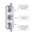 Delphi Windsor Chrome Triple Concealed Shower Set with Fixed Head and Slide Rail Kit | Thumbnail Image