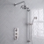 Delphi Windsor Chrome Triple Concealed Shower Set with Fixed Head and Slide Rail Kit | Thumbnail Image