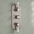 Delphi Windsor Brushed Pewter Triple Concealed Shower Set with Fixed Head and Slide Rail Kit | Thumbnail Image