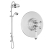 Delphi Windsor Chrome Dual Concentric Concealed Shower Set with Rigid Riser Kit | Thumbnail Image