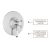 Delphi Windsor Chrome Dual Concentric Concealed Shower Set with Slide Rail Kit | Thumbnail Image