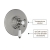 Delphi Windsor Brushed Pewter Dual Concentric Concealed Shower Set with Slide Rail Kit | Thumbnail Image