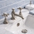 Delphi Windsor Crosshead Brushed Pewter 3-Hole Basin Mixer Tap (inc Pop-Up Waste) | Thumbnail Image