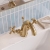 Delphi Windsor Crosshead Brushed Brass Mono Basin Mixer Tap (inc Pop-Up Waste) | Thumbnail Image