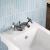 Delphi Windsor Crosshead Brushed Pewter Bidet Mixer Tap (inc Waste) | Thumbnail Image