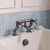 Delphi Windsor Crosshead Brushed Pewter Bath Filler Tap Pillar Mounted | Thumbnail Image