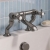 Delphi Windsor Crosshead Brushed Pewter Bath Filler Tap Pillar Mounted | Thumbnail Image