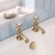 Delphi Windsor Crosshead Brushed Brass Bath Hot and Cold Taps Pair | Thumbnail Image
