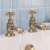 Delphi Windsor Crosshead Brushed Brass Bath Hot and Cold Taps Pair | Thumbnail Image