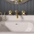 Delphi Windsor Crosshead Brushed Brass 3-Hole Wall Mounted Basin Mixer Tap | Thumbnail Image