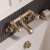 Delphi Windsor Crosshead Brushed Brass Wall Mounted Bath Filler Tap | Thumbnail Image