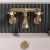 Delphi Windsor Crosshead Brushed Brass Wall Mounted Bath Filler Tap | Thumbnail Image