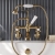 Delphi Windsor Crosshead Brushed Brass Wall Mounted Bath Shower Mixer Tap | Thumbnail Image