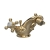 Delphi Windsor Crosshead Brushed Brass Bidet Mixer Tap (inc Waste) | Thumbnail Image