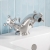 Delphi Windsor Crosshead Chrome Bidet Mixer Tap (inc Waste) | Thumbnail Image