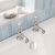 Delphi Windsor Crosshead Chrome Bath Hot and Cold Taps Pair | Thumbnail Image