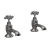 Delphi Windsor Crosshead Brushed Pewter Bath Hot and Cold Taps Pair | Thumbnail Image