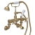 Delphi Windsor Crosshead Brushed Brass Wall Mounted Bath Shower Mixer Tap | Thumbnail Image