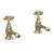 Delphi Windsor Crosshead Brushed Brass Basin Taps Pair | Thumbnail Image
