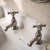 Delphi Windsor Crosshead Brushed Pewter Basin Hot and Cold Taps Pair | Thumbnail Image